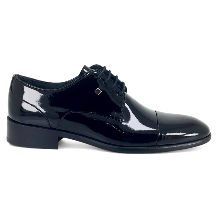 Fosco 3156 25YA Erkek Klasik Ayakkabı Siyah Rugan nehironline