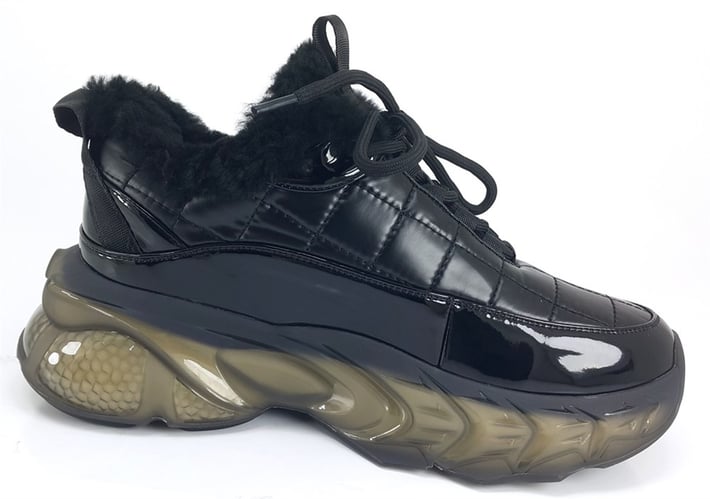 Guja 3193 Günlük Bayan Sneaker Ayakkabı-Siyah nehironline