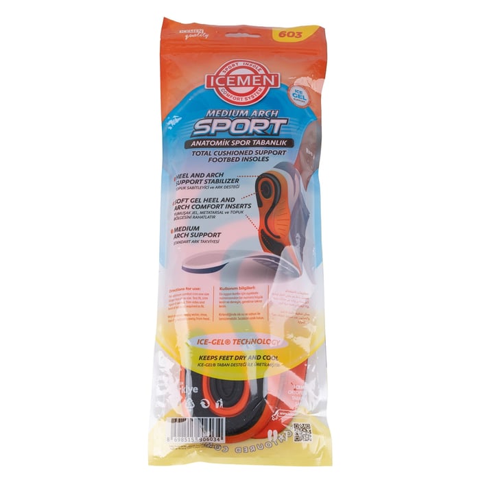 İcemen 603 Anatomik Spor Tabanlık Gri nehironline