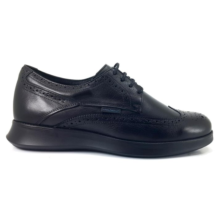 King Paolo 1244 24KA Erkek Anatomik Ayakkabı - Siyah nehironline