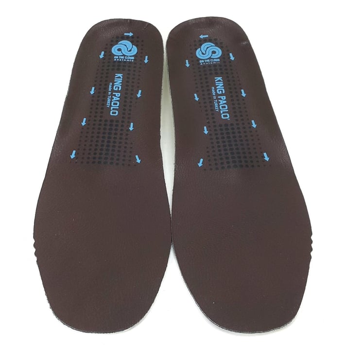 King Paolo Anatomik Deri Tabanlık - Kahverengi nehironline