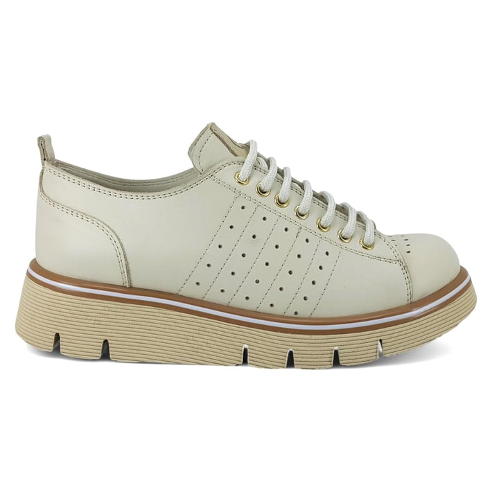 Mammamia 3755 25YA Kadın Günlük Ayakkabı Krem nehironline