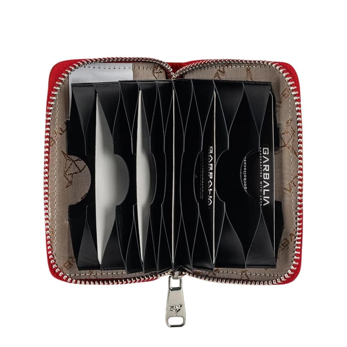 Nehironline Clovis Hakiki Deri Unisex Cüzdan - Kırmızı nehironline