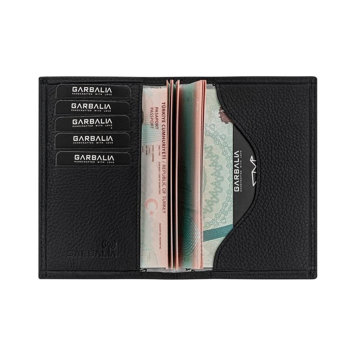 Nehironline Passcase Hakiki Deri Pasaportluk  - Siyah nehironline