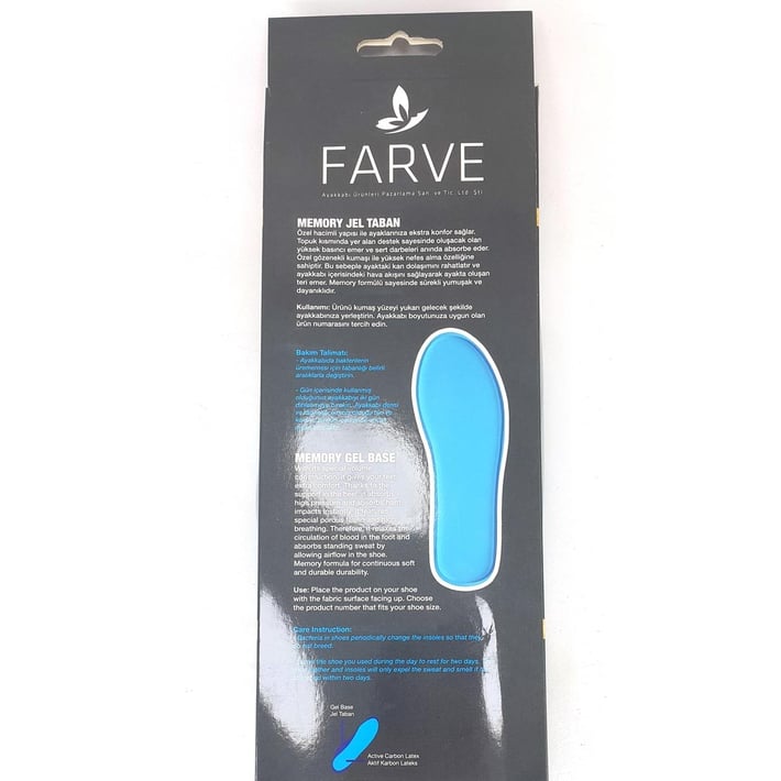 Özel Memory Form Jel İç Tabanlık - Siyah nehironline