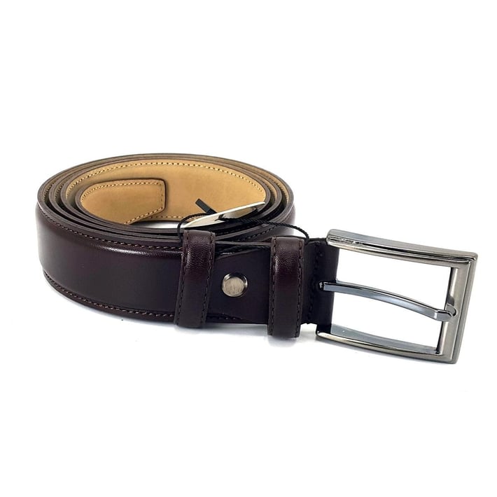 Saraç 1101 23K Erkek Klasik Dikişli Kemer - Kahverengi nehironline