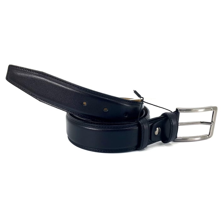 Saraç 1101 23K Erkek Klasik Dikişli Kemer - Siyah nehironline