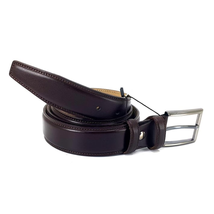 Saraç 1101 23K Erkek Klasik Dikişli Kemer - Kahverengi nehironline