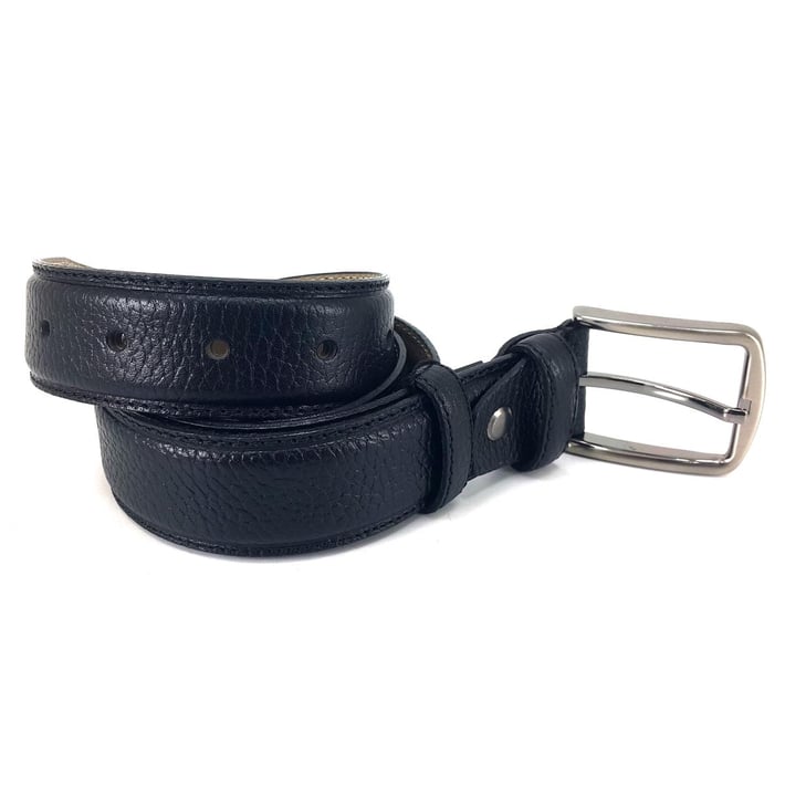 Saraç 1101 24K Erkek Klasik Dikişli Kemer - Siyah 2 nehironline