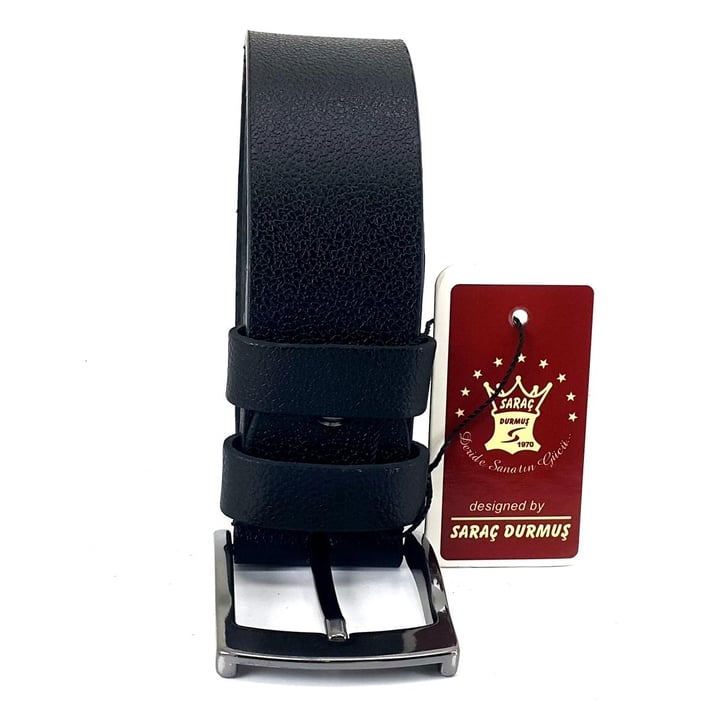 Saraç 1104 23K 4 Cm Erkek Kot Kemer - Siyah nehironline