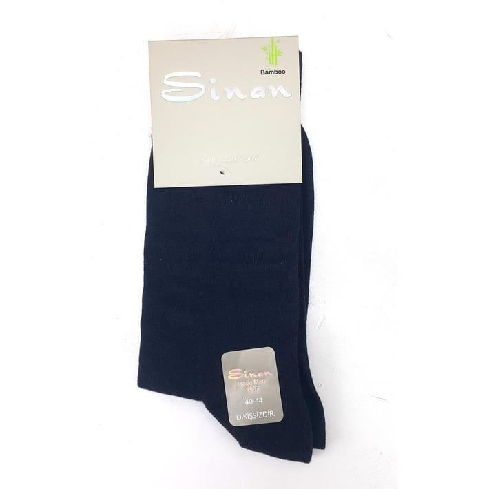 Sinan Dikişsiz Bambulu Erkek Çorabı - Lacivert nehironline