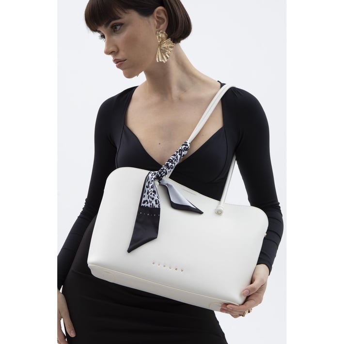 Sisley Sly 155 Kadın Kol Çantası Beyaz nehironline
