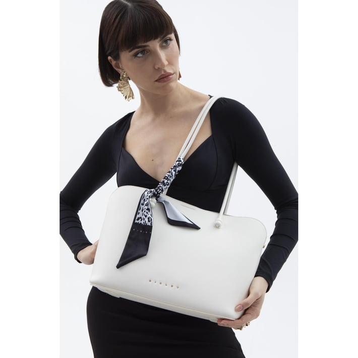Sisley Sly 155 Kadın Kol Çantası Beyaz nehironline
