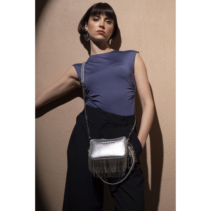 Sisley Sly 196 Kadın Kol Çantası Gümüş nehironline