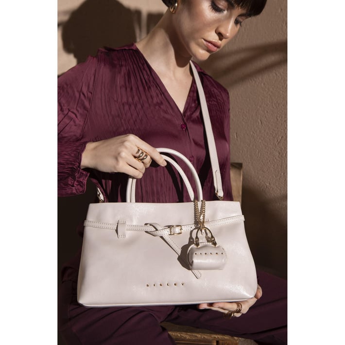 Sisley Sly 211 Kadın Kol Çantası Beyaz nehironline