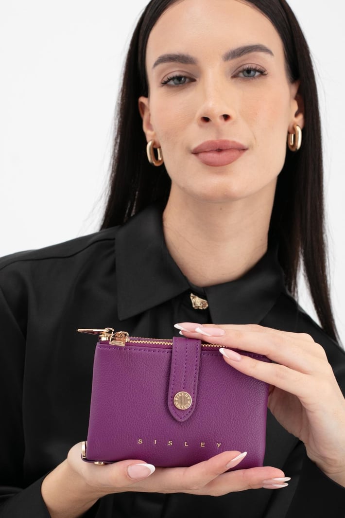 Sisley Sly 249 Kadın Cüzdan Mürdüm nehironline