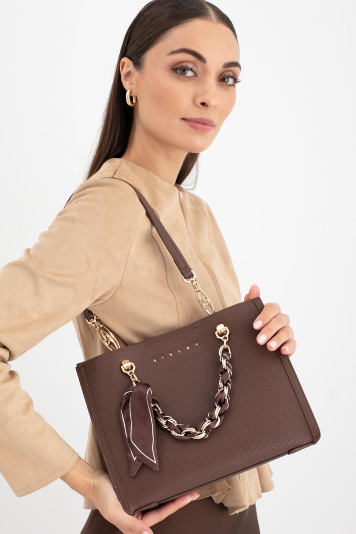 Sisley Sly 287 Kadın Kol Çantası Kahverengi nehironline