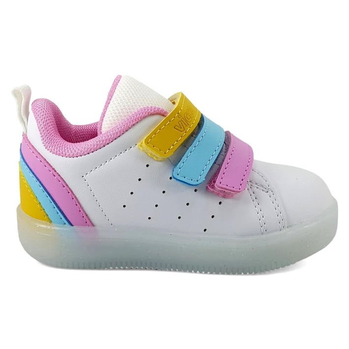 Vicco Sun Çoçuk Işıklı Spor Ayakkabı Beyaz Pembe nehironline