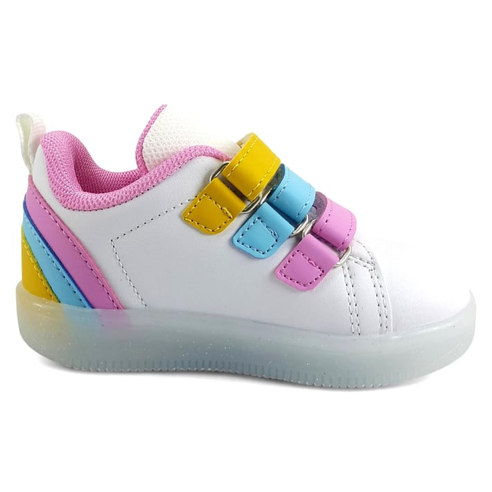 Vicco Sun Çoçuk Işıklı Spor Ayakkabı Beyaz Pembe nehironline