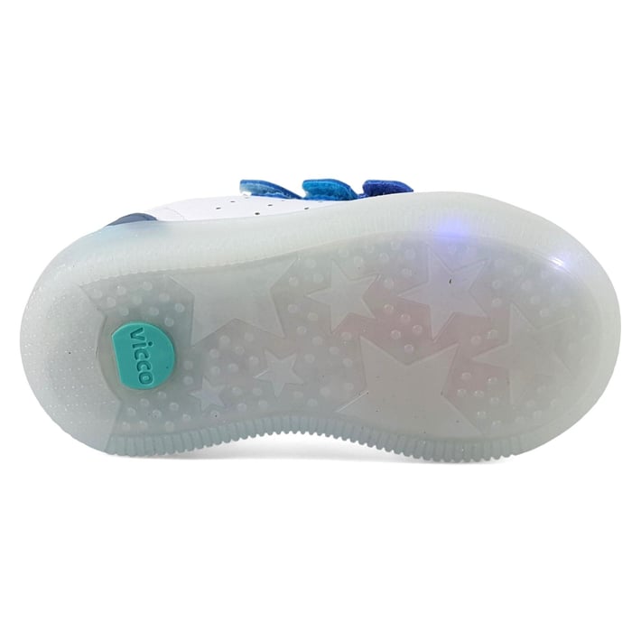 Vicco Sun Çoçuk Işıklı Spor Ayakkabı Beyaz Mavi nehironline