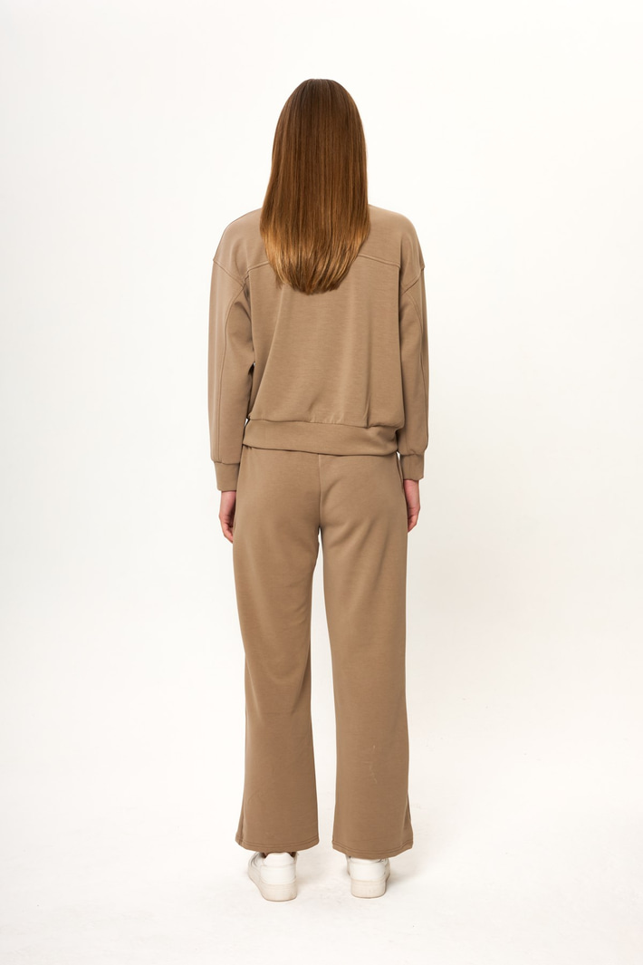 Bisiklet Yaka Modal Sweatshirt