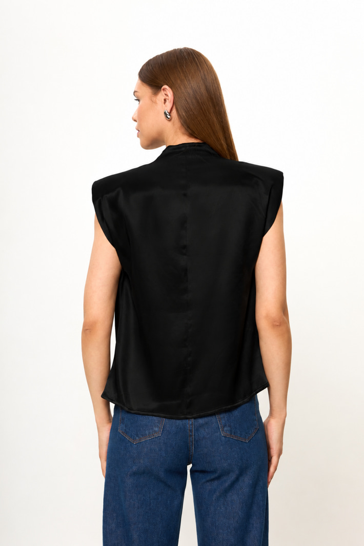 Drape Düşük Kol Bluz
