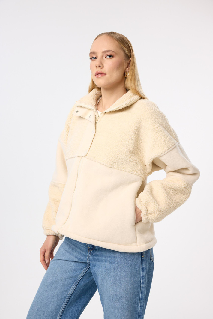 Polarlı Peluş Mont