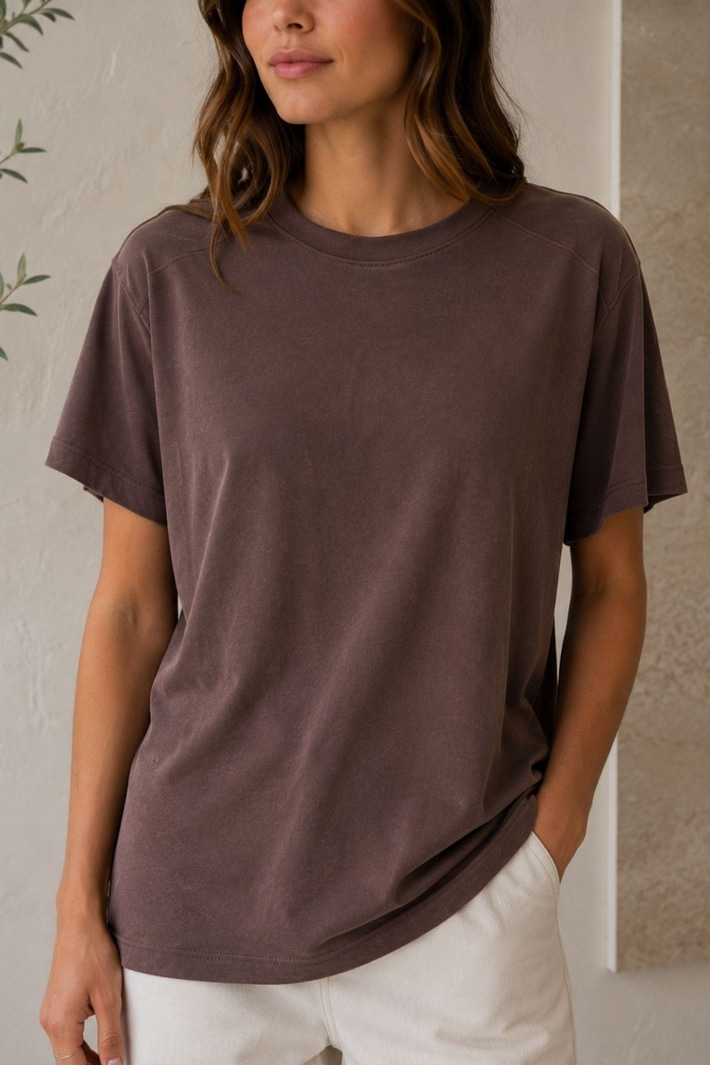 Oversize Basic Modal Tişört