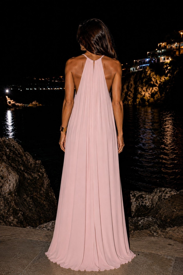 Halter Yaka Elbise