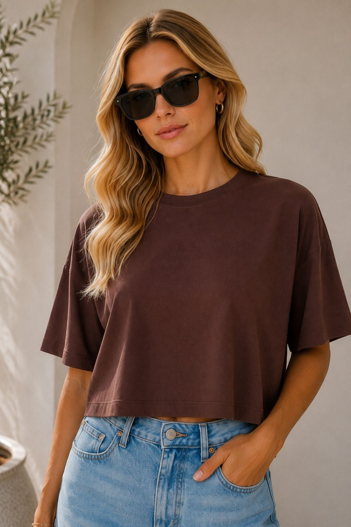 Kısa Modal Basic Tişört