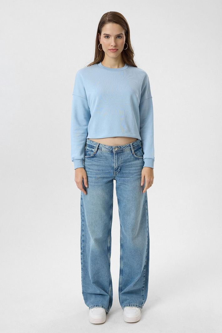 Basic Crop Sweatshirt