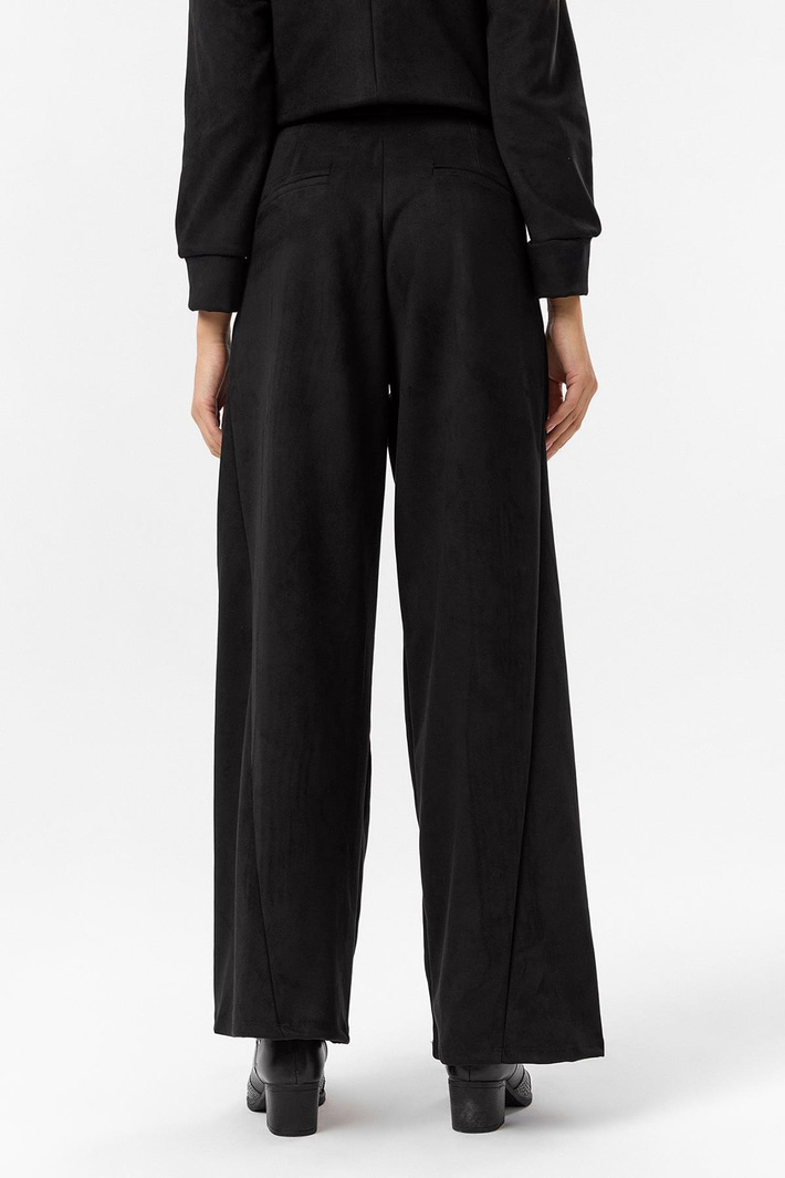 Bol Paça Süet Pantolon