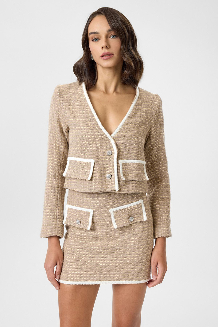 Cep Kapaklı Düğmeli Ceket