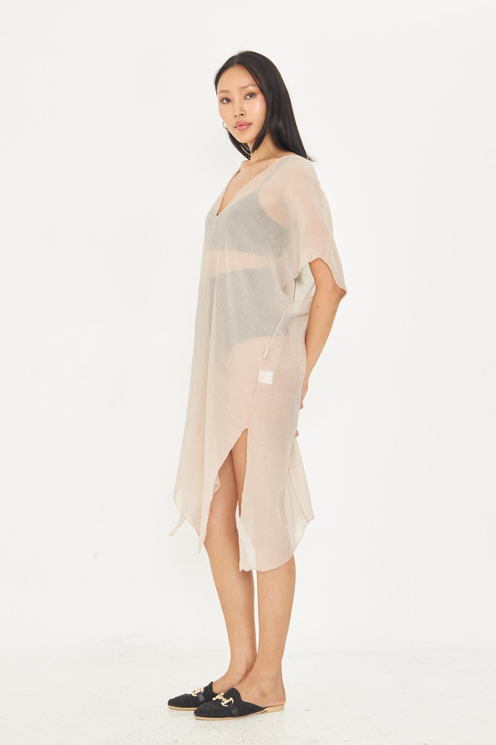 Sıfır Kol Kırışık Kimono