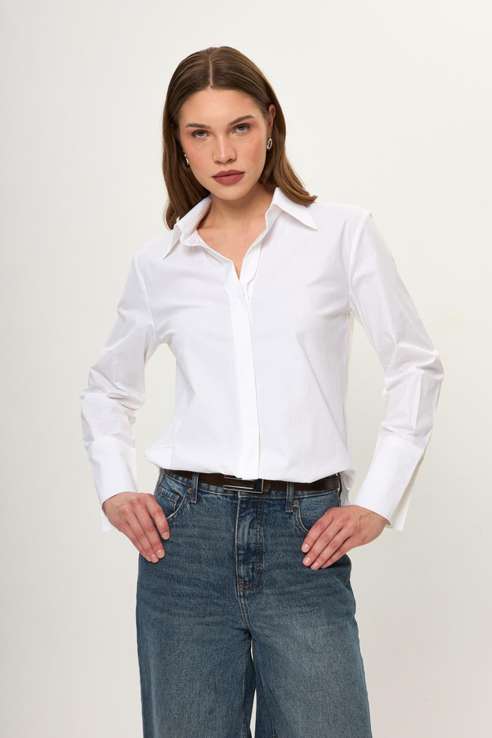 Oversize Poplin Gömlek