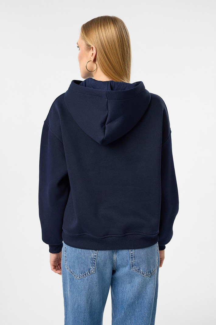 Kapüşonlu Crop Sweatshirt
