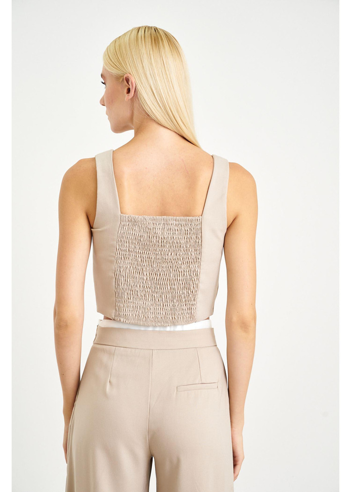 Gipeli Önü Düğmeli Büstiyer Yelek