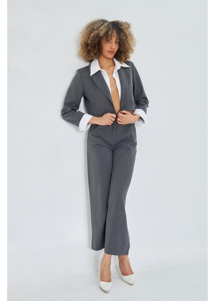 Gömlek Garnili Kısa Ceket 