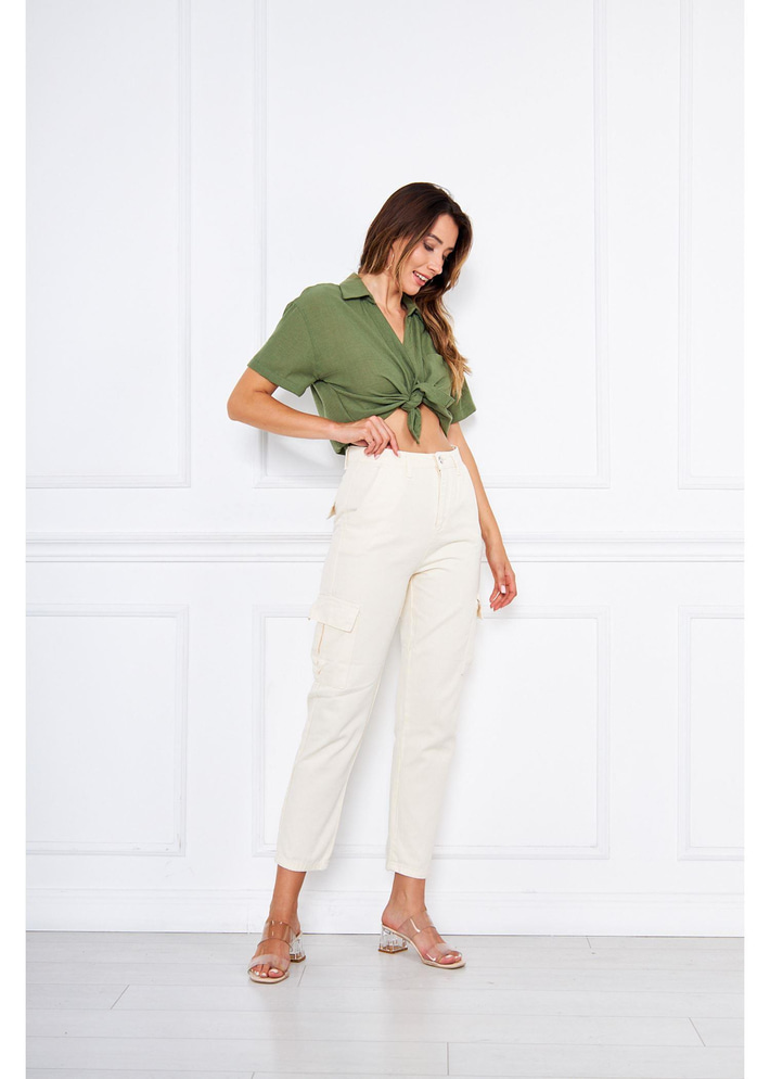 Kargo Cep Gabardin Pantolon