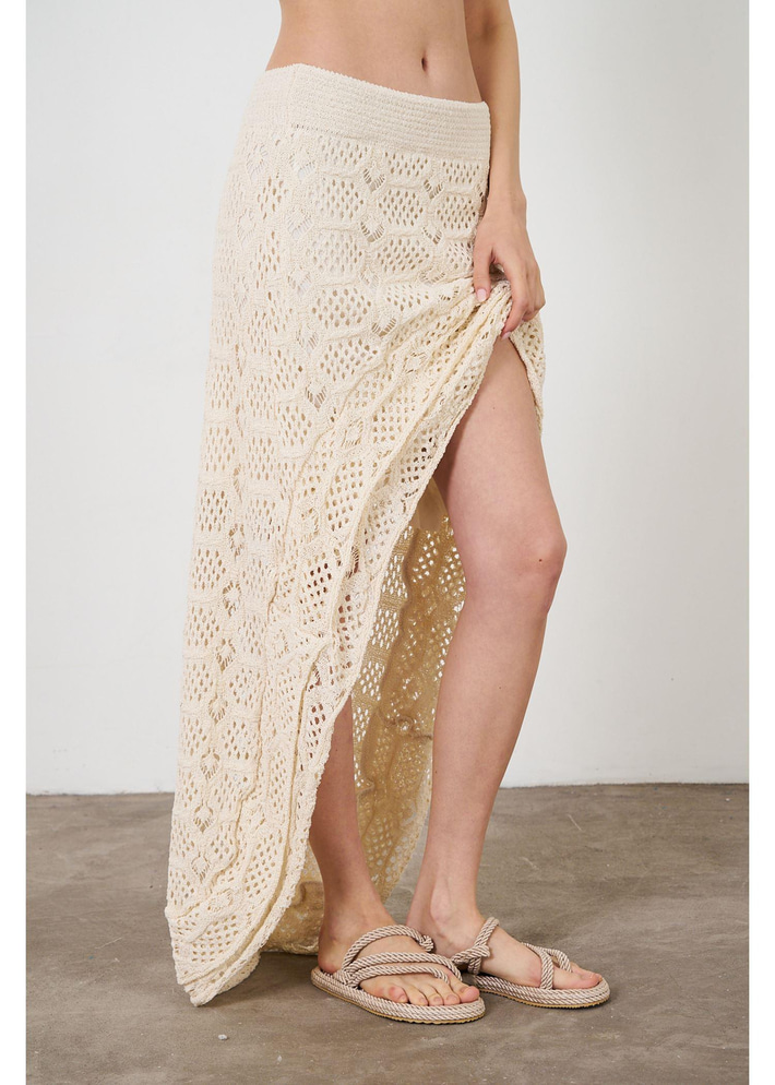 Önü Katlı Ajur Etek 