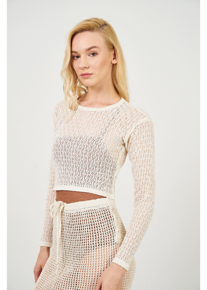 Uzun Kollu Ajurlu Bluz