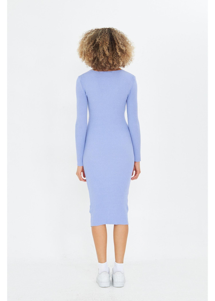 V Yaka Triko Bodycon Elbise 