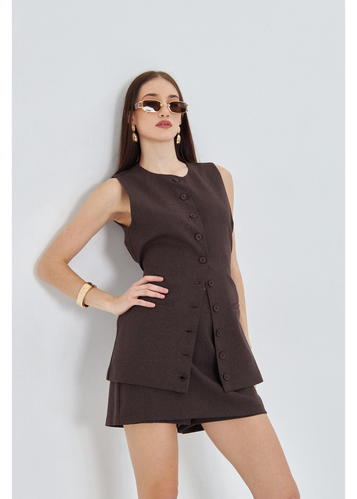 Yanı Kemerli Poliviskon Yelek 