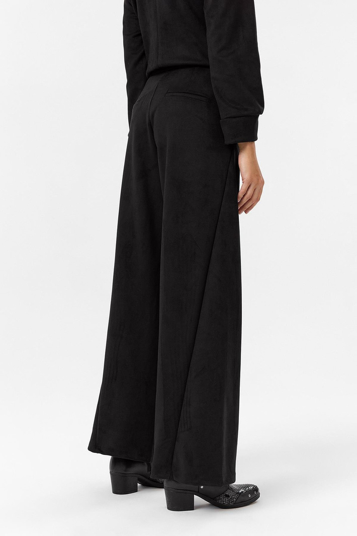 Bol Paça Süet Pantolon