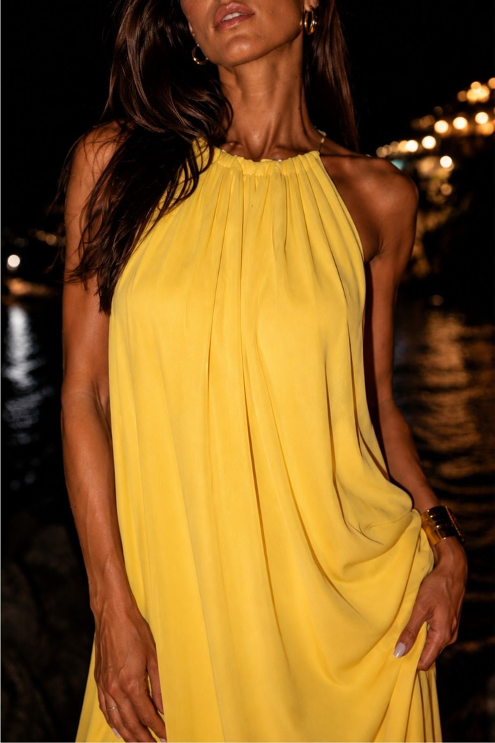Halter Yaka Elbise