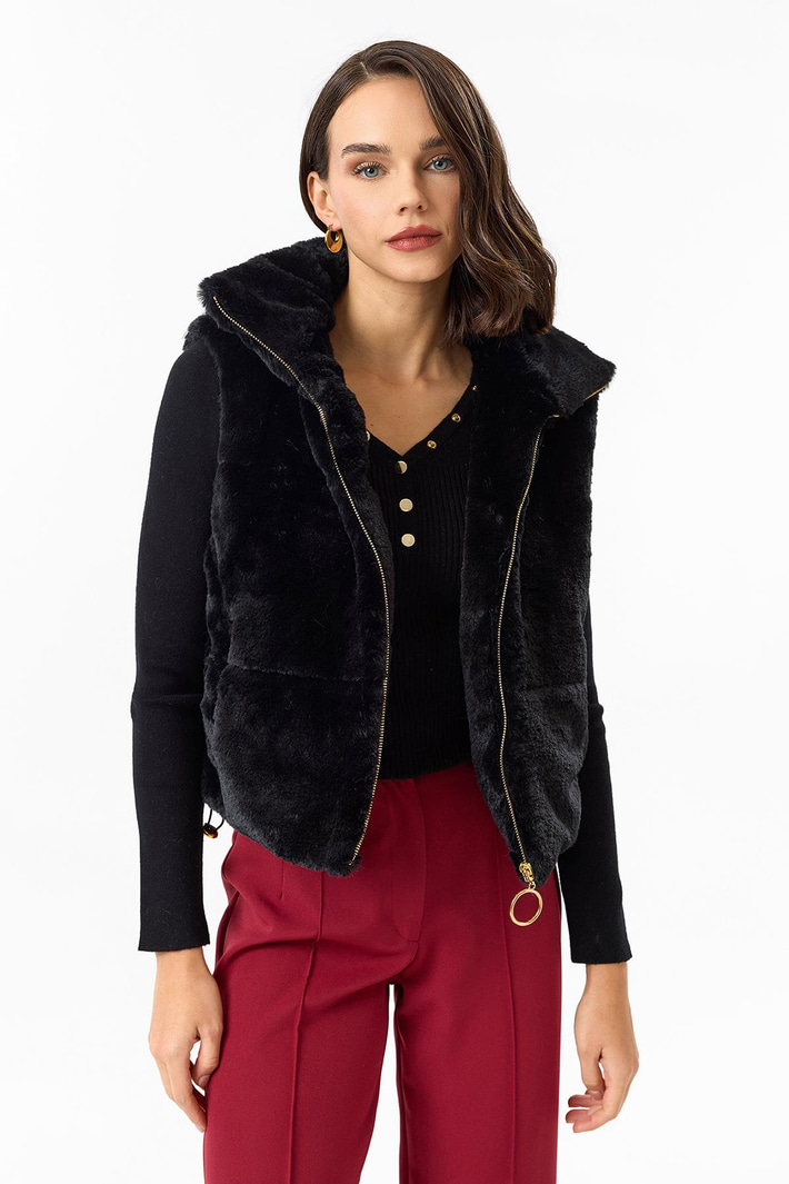 Kapitone Peluş Yelek