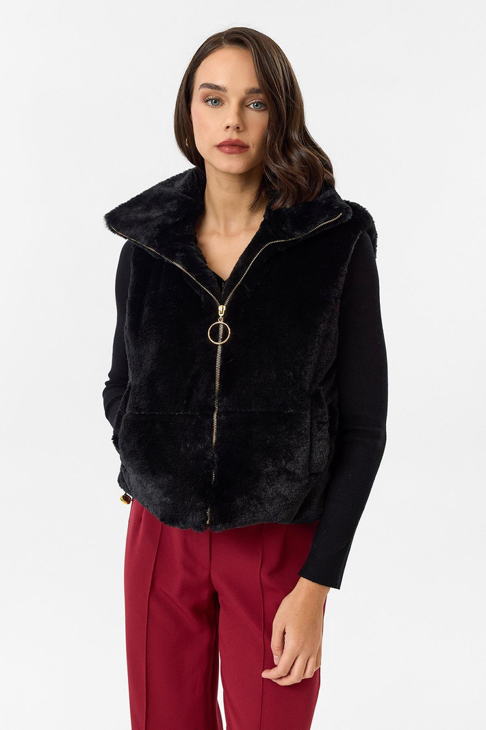 Kapitone Peluş Yelek