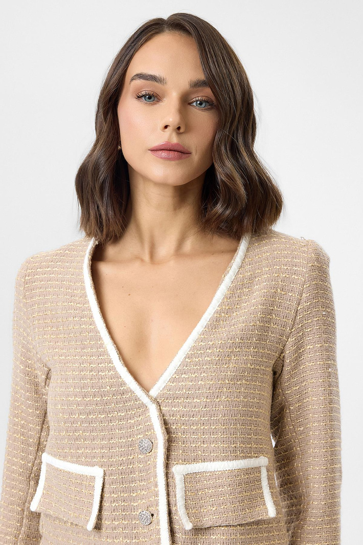 Cep Kapaklı Düğmeli Ceket