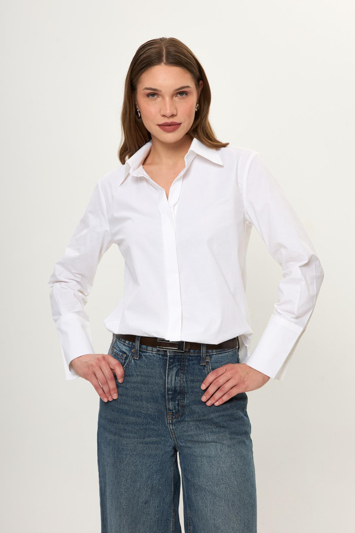 Oversize Poplin Gömlek
