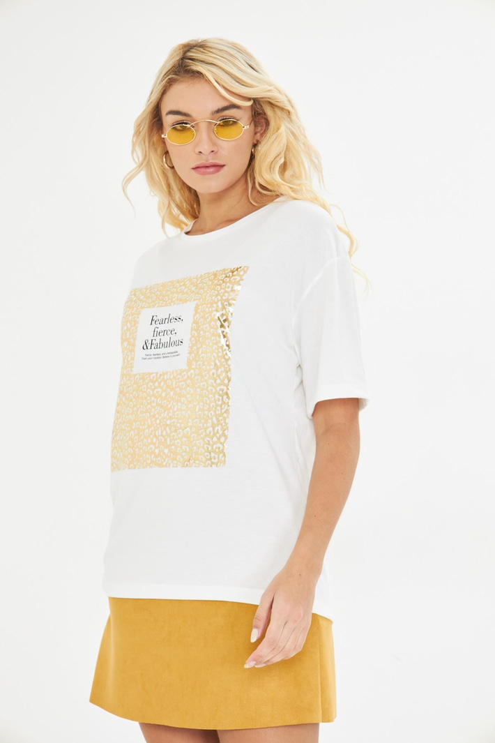 Baskılı Basic T-Shirt